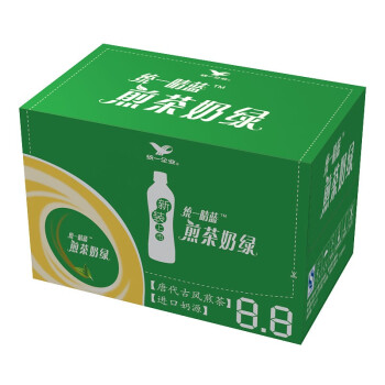 統一 阿薩姆煎茶奶綠 450ml*15瓶唐式古風煎茶（新老包裝隨機發貨）