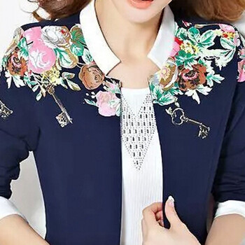 韩逸布舍春秋装运动装卫衣女休闲西装三件套运动服套装06N5bl 蓝色 L