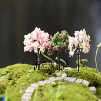 蛋糕装饰配件 仿真花木树木 托马斯蛋糕装饰品 11白色圣诞树