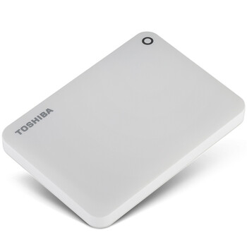 
                                        东芝（TOSHIBA）500GB USB3.0 移动硬盘 V8 CANVIO高端系列 2.5英寸 清新白 时尚轻薄                