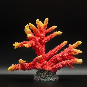 AA仿真珊瑚HC-005】AA水族鱼缸造景珊瑚树脂摆件鱼虾躲避屋乌龟缸水族箱 