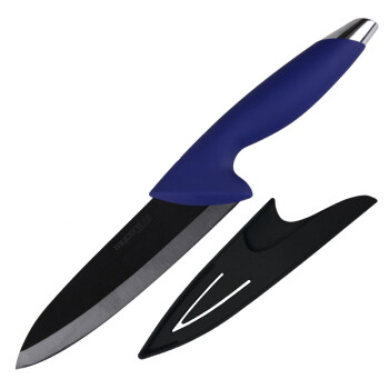 美瓷（MYCERA）6寸黑陶瓷刀具 厨师刀 厨房家用 西瓜刀 瓜果刀（蓝色）N6S-B