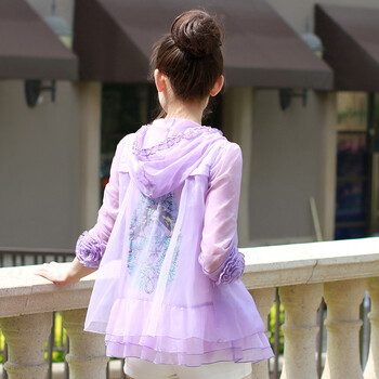 韩誉2015夏季蕾丝防晒衣女长袖防紫外线超薄外套连帽短款防晒服衫 白色 M 160