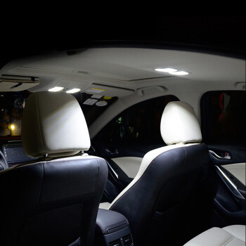ST.WIN汽车LED阅读灯 双尖头专用改装 内饰灯氛围灯12V车顶灯泡照明 白色（一个装） 12V双尖31MM
