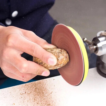 安捷顺圆盘砂纸片植绒砂纸片自粘式砂盘角磨机用木工打磨抛光片 4寸