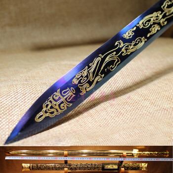 宝剑手工剑 汉剑长剑硬剑秦剑镇宅刀剑冷兵器特价未开刃 8号碳钢四面