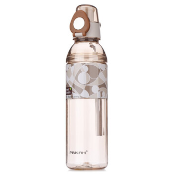 
                                        品家家品运动水壶 PC塑料户外直饮水壶(600ml)大容量随身水杯子PJ-4232 棕色                