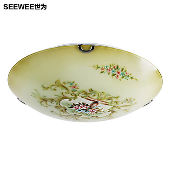 世为SEEWEE 蒂凡尼吸顶灯 田园卧室灯浪漫欧式阳台吸顶灯灯具 小号30cm