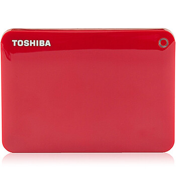 
                                        东芝（TOSHIBA）V8 CANVIO高端系列 2.5英寸 移动硬盘（USB3.0）1TB（活力红）                