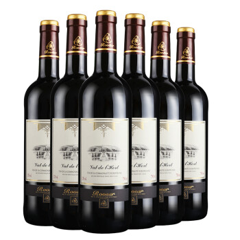 法国进口红酒  罗莎 (Roosar）玛索干红葡萄酒 整箱装 750ml*6瓶