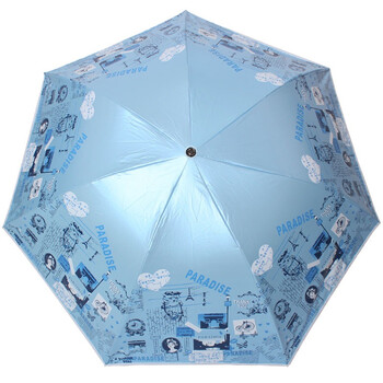 
                                        
                                        天堂伞 自游自在三折超轻黑胶晴雨伞太阳伞  蓝色31027E                