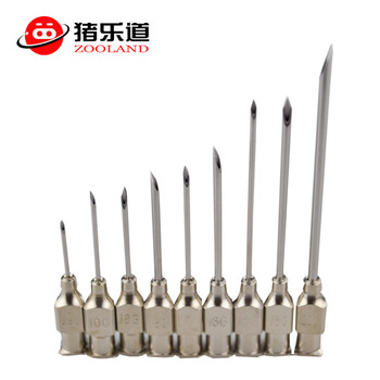 猪乐道zhuledao猪乐道猪用304不锈钢针头兽用注射器针头养猪设备0910