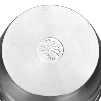 德勒 晶简豪华版加厚加深不锈钢双层复底蒸锅 煤气炉电磁炉通用锅具 32cm