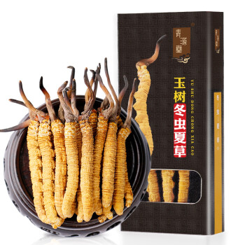 青源堂 冬虫夏草 精选品质青海玉树高海拔虫草3条/g 高品质饱满无竹签无断草