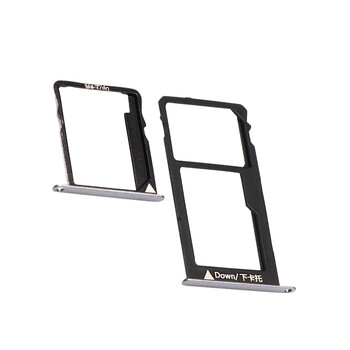 皇尚品 适用荣耀畅玩5x卡托卡糟 银色卡托一套