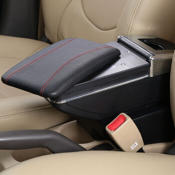 爱尚车汽车扶手箱手扶箱专车专用免打孔 黑色旋转款 长安悦翔v5v3长安