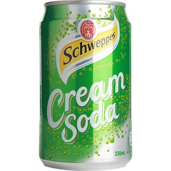 香港进口 玉泉奶油苏打汽水 schweppes cream soda 330ml*6罐_ 2折现