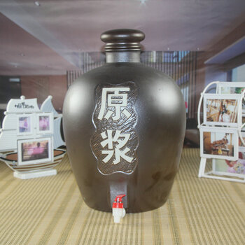 景德镇五十斤陶瓷酒坛子 酒瓶 泡酒罐 酒缸 50斤酒壶带密封水龙头 50斤原浆带龙头