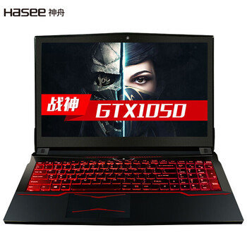 战神t6ti-x7 gtx1050ti多彩背光键盘 游戏笔记本电脑 t6-x5 极速版