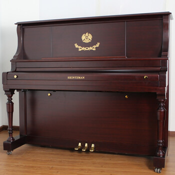 【京东超市】海资曼出口型钢琴 132ibj 棕色哑光专业演奏立式钢琴