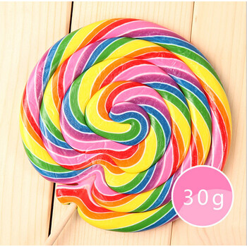厂家直销 好来屋 母节儿童节生日礼物 七彩波板糖硬糖g 30g