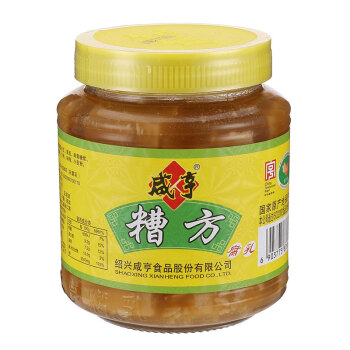 咸亨 腐乳 糟方豆腐乳 调味 500g 中华老字号