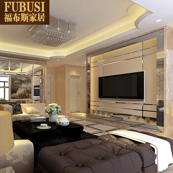 
                                        FUBUSI 软包硬包电视背景墙定做简约现代欧式客厅卧室移门软包床头软包背景墙方形硬包皮革 《方形4公分厚软包》                