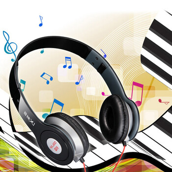 雷技音神X1加强版 折叠头戴式耳机便携式 魔音耳机手机电脑通用口