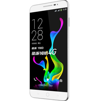 【电信赠费版】酷派(Coolpad) 锋尚 Y80D 智尚白 电信4G手机 双卡双待