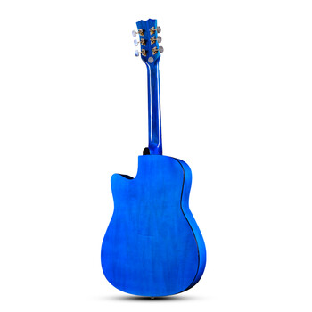 杰丽斯 民谣木吉他 标准38寸初学练习琴 蓝色