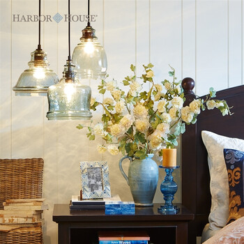 【新品】Harbor House Paxton 玻璃单头吊灯三头组合吊灯美式多款 单头吊灯-110470 单头吊灯-110470