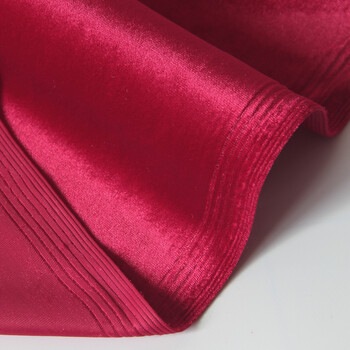 布料金丝绒不倒绒四面弹旗袍运动休闲服装丝绒面料 暗红色【图片 价格