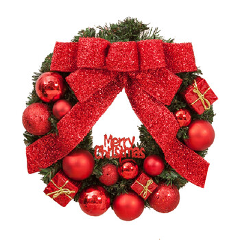 圣诞节装饰品创意字母牌装饰花环商场酒店橱窗场景布置装饰品 红色40