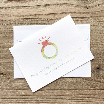 棠溪塘 圣诞节留言卡片水彩迷你卡通新年祝福小卡片礼物别致贺卡带