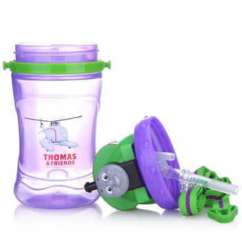 托马斯&朋友（Thomas&Friends） 儿童3D培西炫彩吸管大水壶360ml 4117TM