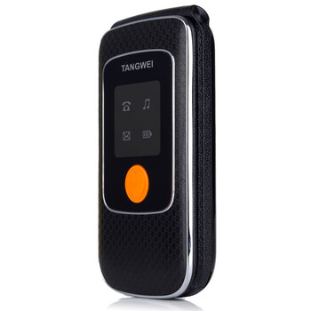 唐为（TANGWEI) TW100 GSM 移动/联通2G 老人手机 翻盖手机(双卡双待) 黑色