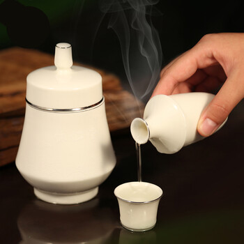 温酒器 烫酒壶 温酒壶套装 陶瓷白酒酒具套装 怀仁堂30周年纪念版