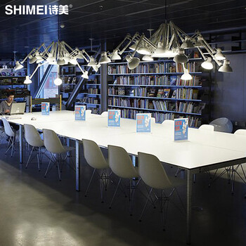 诗美 简约现代客厅吊灯餐厅灯具创意个性铁艺服装店伸缩蜘蛛吊灯 6头黑色-带遥控-送LED光源