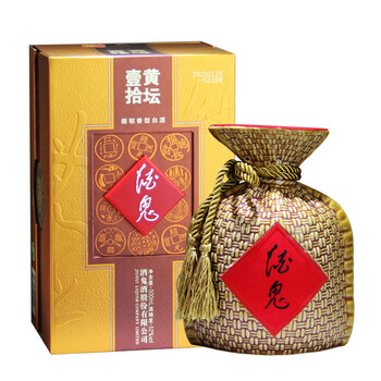 酒鬼jiugui酒鬼黄坛壹拾52度500ml礼盒装白酒