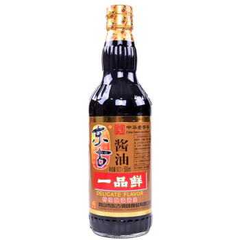 东古 酱油 一品鲜酱油 500ml 凉拌炒菜 点蘸调味 酿造酱油 中华老字号