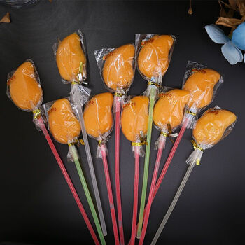 芒果味软糖棒棒糖荧光棒棒糖18g*40支一罐儿童休闲零食