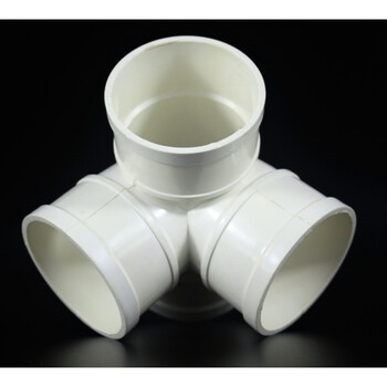 pvc直角立体四通/排水管四叉正四通/pvc排水管材 下水管件 50*50国标