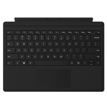 微软 Surface Pro 原装键盘盖 典雅黑 | 磁吸易拆卸 聚氨酯材质 磨砂手感 键盘背光灯+玻璃精准式触控板 | 兼容Surface Pro 7 Pro 6/5/4/3代产品