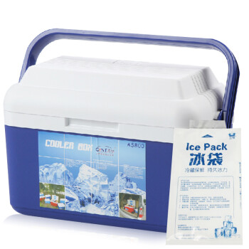 嘉西德冷热保温箱 多功能保冷保热箱 AS(8L)蓝色赠送3个冰袋