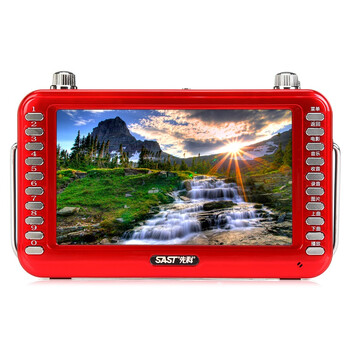 
                                        先科（SAST）ST-99C 7英寸看戏机录音晨练收音音频播放器（红色）                