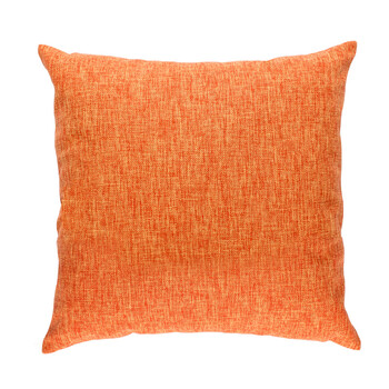 加厚亚麻布艺抱枕靠垫沙发办公室床头靠枕套腰枕汽车大靠背定制 橘色