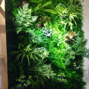 仿真植物墙客厅装饰立体人供室内外绿植墙人造假绿色植物背景墙 翠