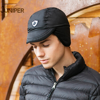 juniper帽子男冬男士保暖帽户外防风滑雪帽防水护耳冬帽休闲防寒帽子