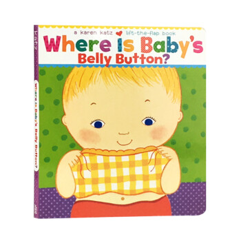 英文原版绘本启蒙Karen Katz卡伦卡茨亲子系列Where Is Baby\x27s Belly Button宝宝的肚脐眼在哪里 纸板翻翻
