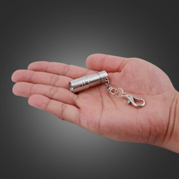 斯迪纳  MINI-2微型袖珍超小强光手电筒不锈钢钥匙扣小手电 标准款【旋转头部开关】